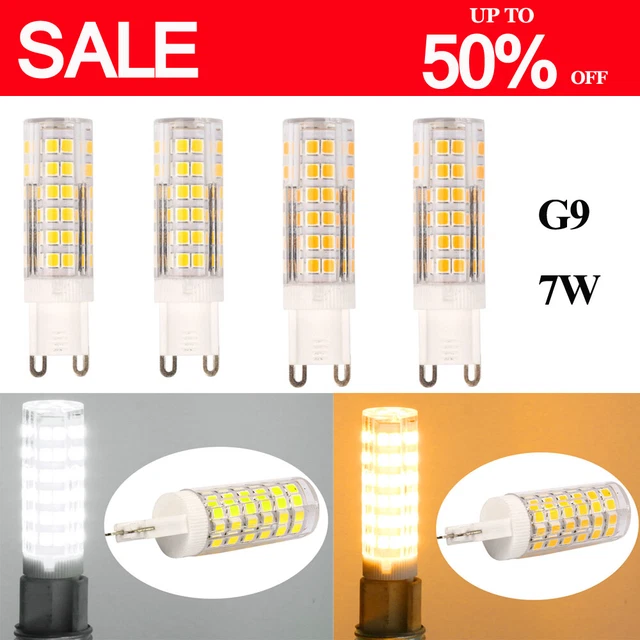 G9 LED 7W Light Bulb Warm Cool White Replacement For G9 Halogen Capsule Bulbs.