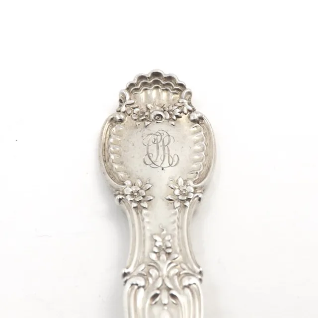 Victorian Tiffany Co Sterling Silver 1892 Richelieu Oval Soup Spoon Monogrammed 2