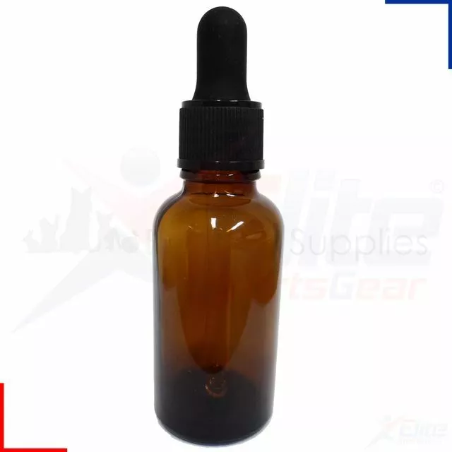 30ml Amber Glass Pipette Dropper Oils Aromatherapy Eye Drops Bottle