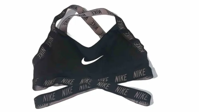 Reggiseno sportivo Nike elastico fascia logo rimovibile imbottitura racer posteriore taglia small