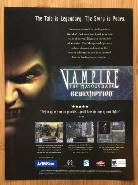 Vampire The Masquerade Redemption Big Box PC Game - Retrogameking