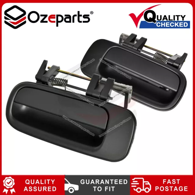 REAR Pair LH+RH Outer Door Handle (Black) For Toyota Camry SDV10 1993~1997