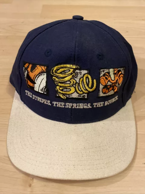 Vintage The Disney Store Tigger Snapback Hat Made In USA Cap Disney F