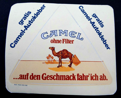 Retro Motiv Blechschild 20x30 Camel Filter Zigaretten Ich geh meilenweit Werbung 