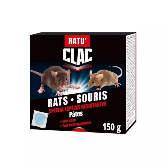 Caussade CARSBL180 Anti-nuisibles Rats & Souris Efficacité Radicale - 6  Blocs pour Garage et Cave