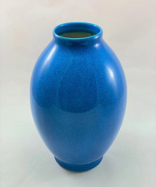 Vase Art déco céramique craquelé BOCH La Louvière Belgian vase