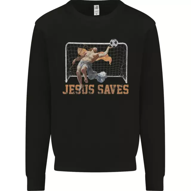Jesus Saves Funny Atheist Christian Atheism Kids Sweatshirt Jumper