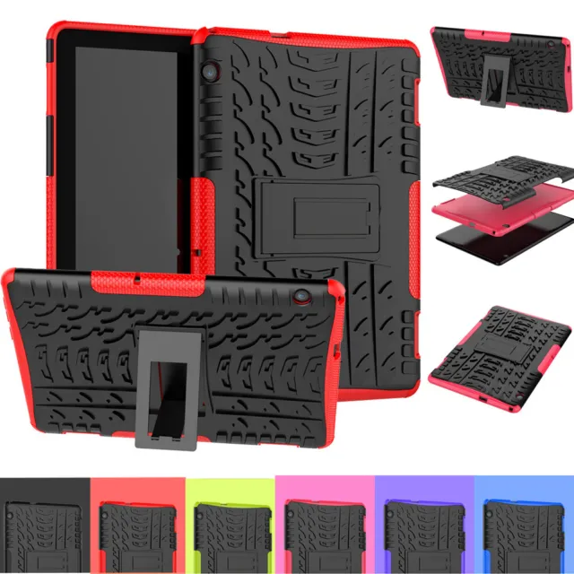 For Huawei MediaPad T3 T5 10 Heavy Duty Shockproof Rugged Armor Tablet Case Kids