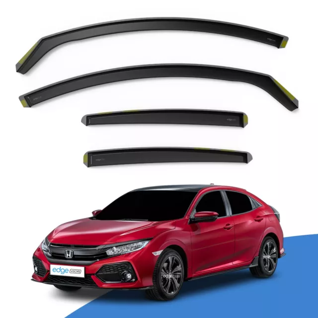 HONDA CIVIC MK10 2017-2022 5 Door Hatchback Wind Deflectors 4pc Edgevisors