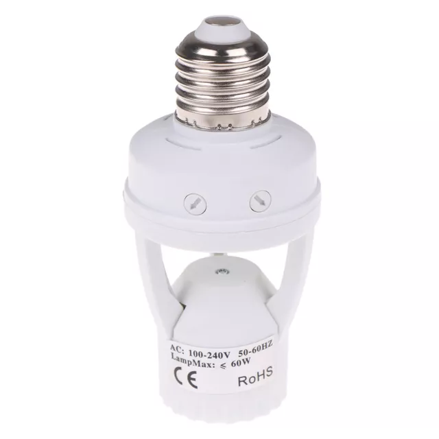 Infrared PIR Motion Sensor E27 LED Light Lamp Bulb HolderSocket Switch110/220 F3