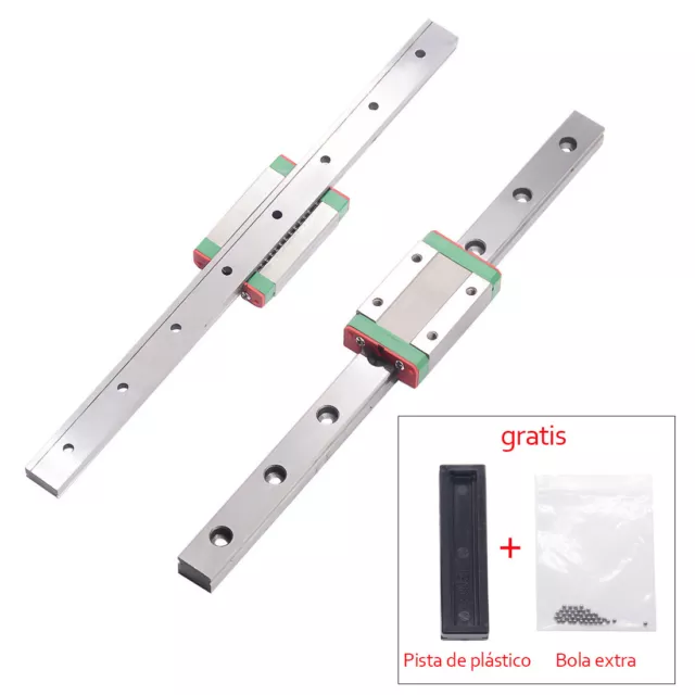 Guía de deslizamiento lineal MGN12H 200mm CNC 3D Impresora