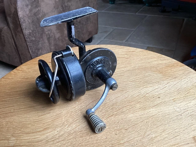 Moulinet Mitchell 350 Ancien - Avec Notice Et Boîte, Manivelle Verte, Occasion