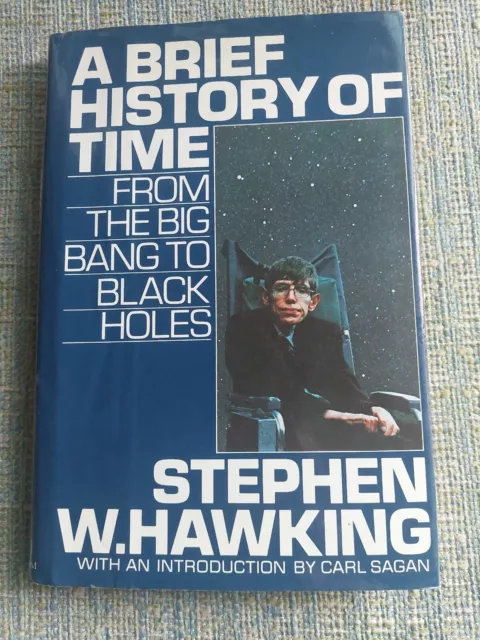 A Brief History Of Time Stephen Hawking 1988 First Edition Bantam Hc Dj Rare