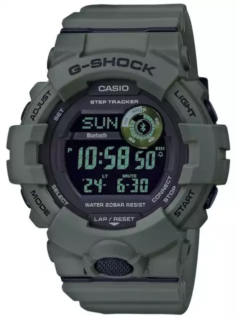 Casio | G-Shock Verde | Bluetooth | Orologio Intelligente GBD-800UC-3ER Orologi