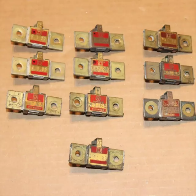One Lot of 3  Square D  B1.88   Thermal Overload Relay Heater Element Sq D Red