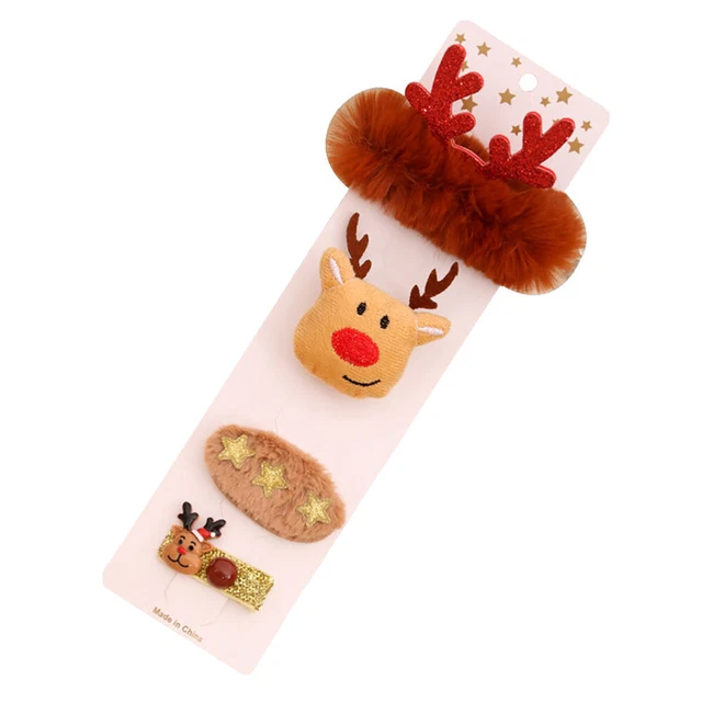 Weihnachtshaarschmuck Haarnadel-Brosche-Armband-Set Baby-Geschenksets Kleidung