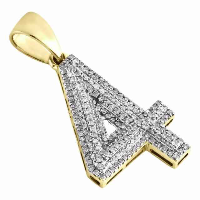 1.50 Ct Round Lab Created Diamond 4 Bubble Number Pendant 14k Yellow Gold Plated