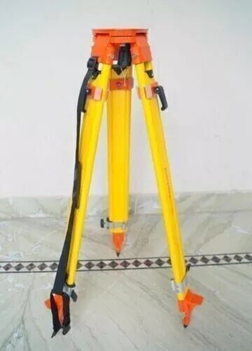 Tripod Level Survey Lock Stand Dual Aluminum Surveying Instrument Section Tripod