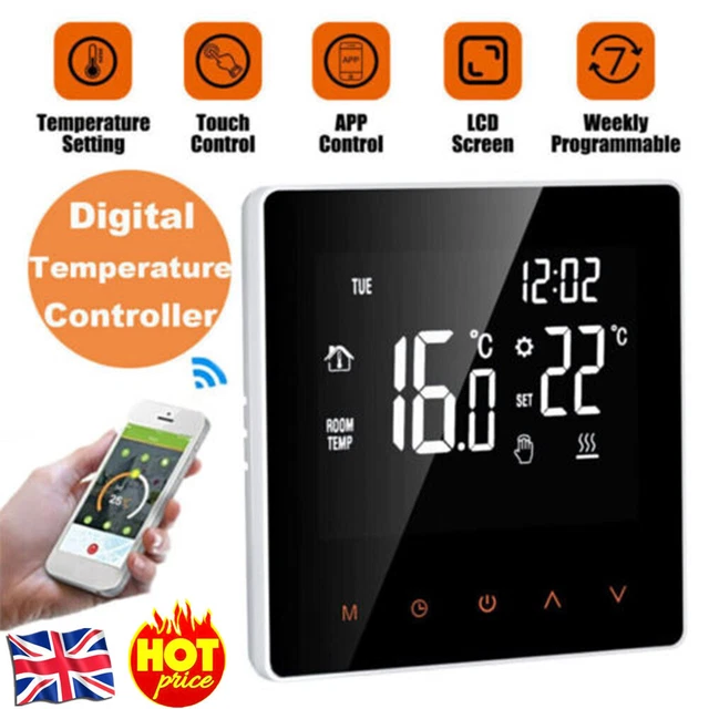 DIGITAL SMART THERMOSTAT Programmable wifi Wireless Home Room Sensor