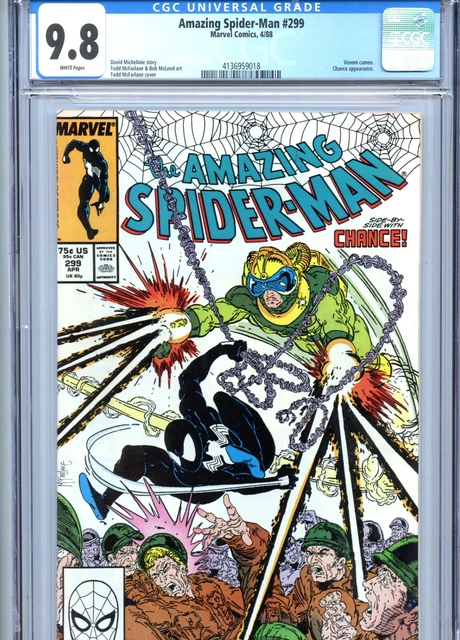 Amazing Spider-Man #299 CGC 9.8 WP McFarlane Art Venom Cameo Marvel Comics 1988