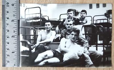 Vintage Photo Affectionate Guys Shirtless Men Hugs Handsome Soldiers Gay int 3