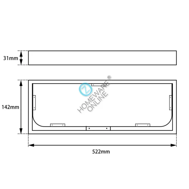 Single Glass Shelf Towel Rack Storage Bathroom Accessories Wall Mounted Display 2