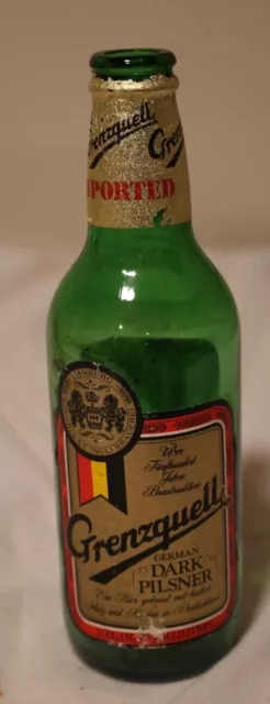 Vintage Grenzquell German Dark Pilsener Beer Bottle (empty) 12 fl oz