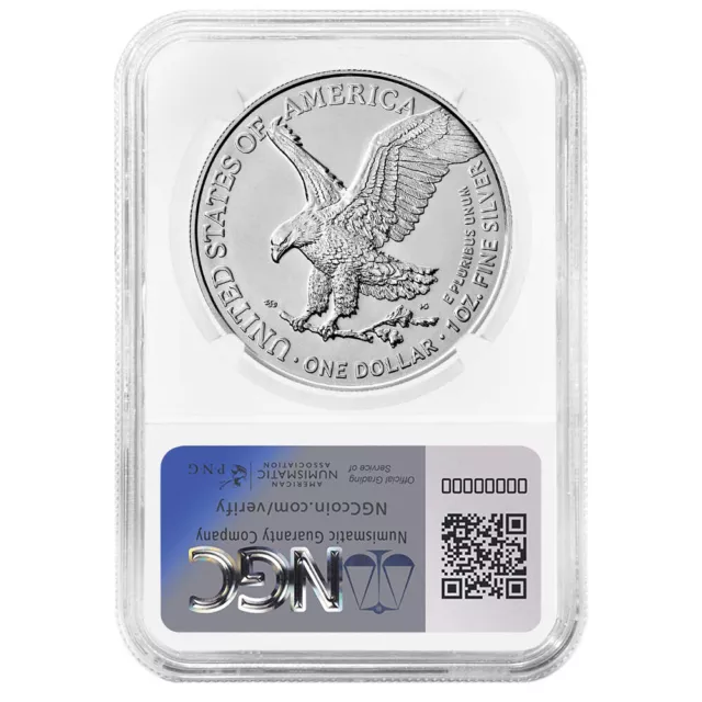 2024 (W) $1 American Silver Eagle NGC MS69 FDI First Label 2