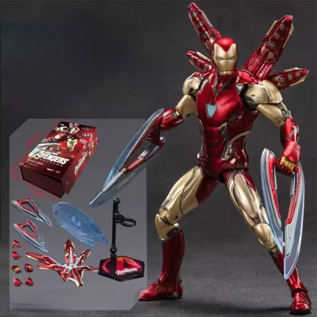 2024 ZD TOYS Marvel Iron Man MK85 Mark 85 Action Figure Toy Xmas Gift New