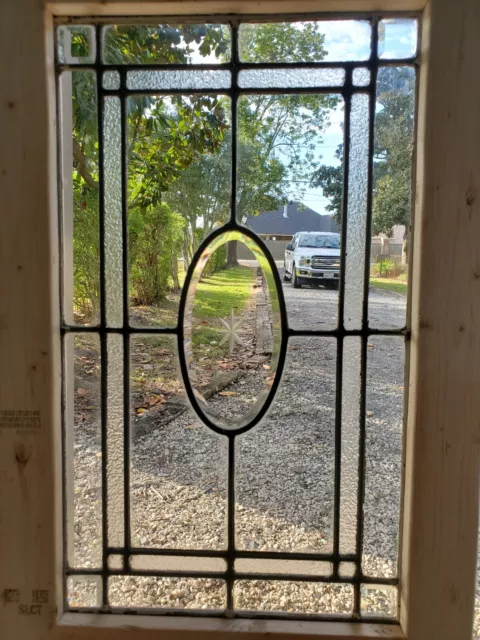 Antique Beveled Glass Window  Architectural Salvage