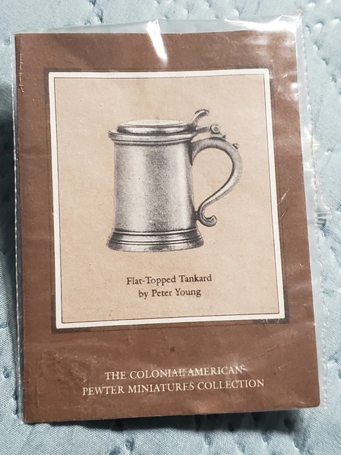 Colonial America Pewter Miniatures Peter Young Flat Topped Tankard Franklin Mint
