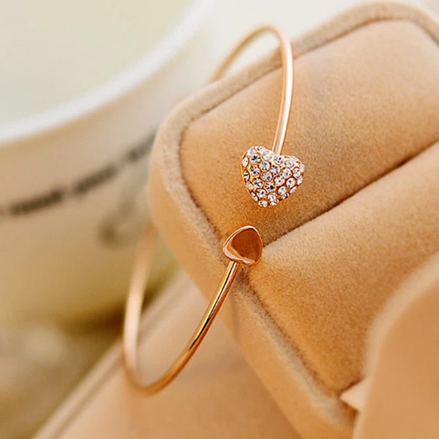 Pulseras Pulsera Apertura 2019 Cristal de Amor Mujer Corazón