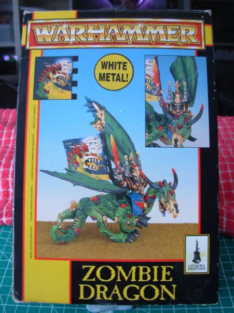 Warhammer Fantasy Citadel Undead Zombie Dragon and Rider Metal Boxed rare OOP