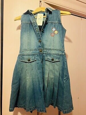 Lilliput Dress 10/11 Years Girls 100% Cotton New With Tags, 146 Cm Height Denim