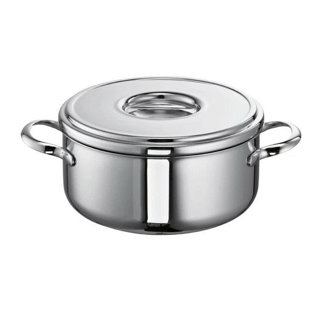 Schulte-Ufer Bratentopf Romana i, Schmortopf, Gartopf, Edelstahl, 22 cm, 3.4 L