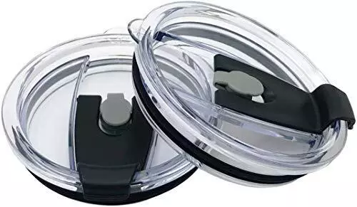 2 Replacement Flip Lids for Stainless Steel Insulated Tumbler Travel Mug