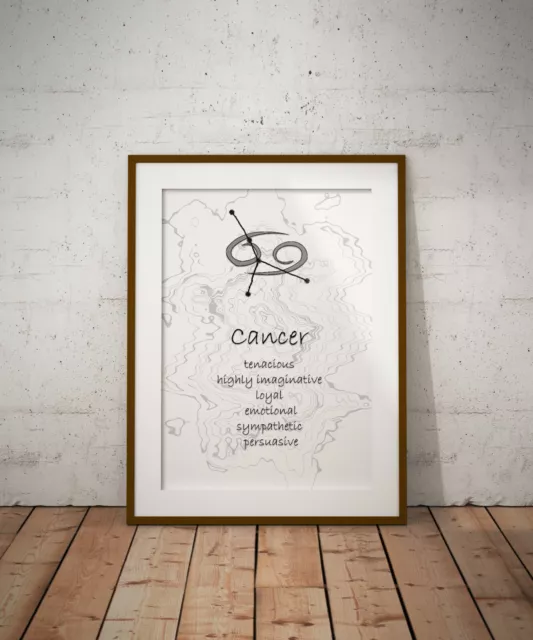 Zodiac, Astrology, print, poster, prints, posters, watercolour, wallart, gift,