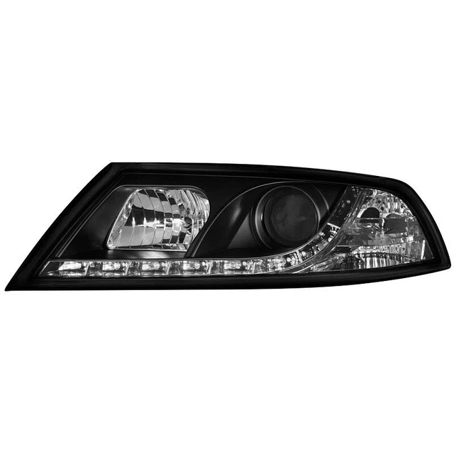 2 X Faro per II 04-09 Luce Diurna LED Ottica Black Nero