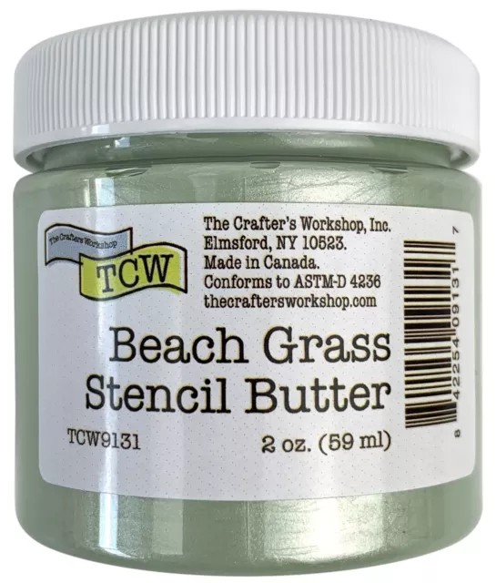 Crafter's Workshop Stencil Butter 2oz-Beach Grass TCWSB2OZ-9131