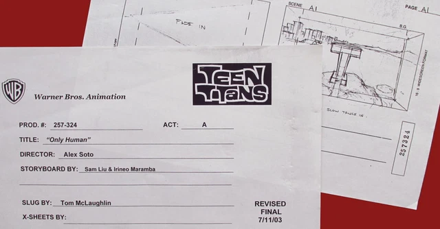 TEEN TITANS 181 Studio Copy STORYBOARDS ONLY HUMAN Ep Comp Act A Dialog & Script