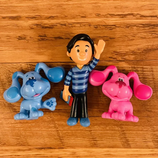 Nickelodeon Blue's Clues And You Figures Pink Magenta Dog Steve Cake Topper