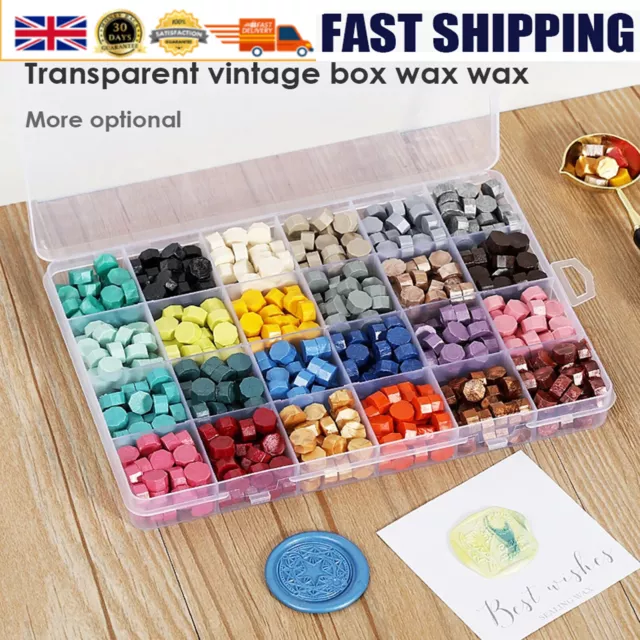 Retro Fire Painting Sealing Wax Pills Grain Wax Seal Beads for Stamp Decor Set