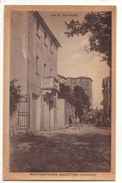 cartoline Monterotondo marittimo(Grosseto),via Garibaldi