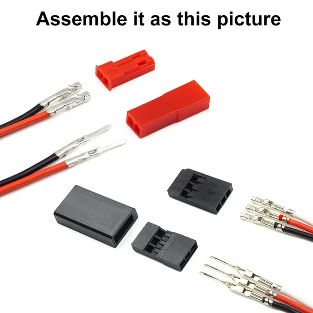 EMSea Lot de 25 Connecteurs PCB à 4 Broches de 5,08 Mm Connecteur à Sertir Fil à Fil Compatible avec Molex 5058 8981 Projets électriques EMSea Lot de 25 Connecteurs PCB à 4 Broches de 5,08 Mm Connecteur à Sertir Fil à Fil Compatible avec Molex 5058 8981 Projets électriques