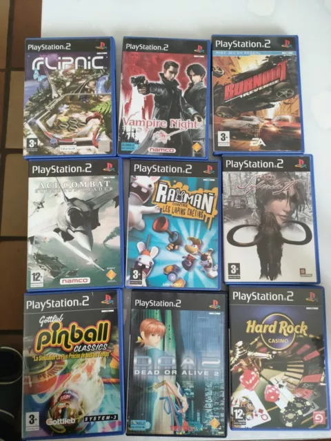 lot de jeux de ps2