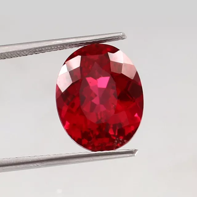 Natural Impecable Mozambique Sangre Rubí Rojo Suelto Ovalado Gema Corte 9.80CT