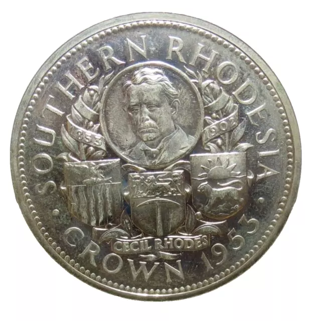 Rhodésie du Sud 1953 Southern Rhodesia Coronation Silver Crown 5 shilling