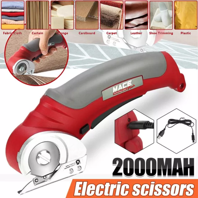 Rotary Cutter for Fabric Cordless Electric Scissors,Cloth and Cardboard Cutter