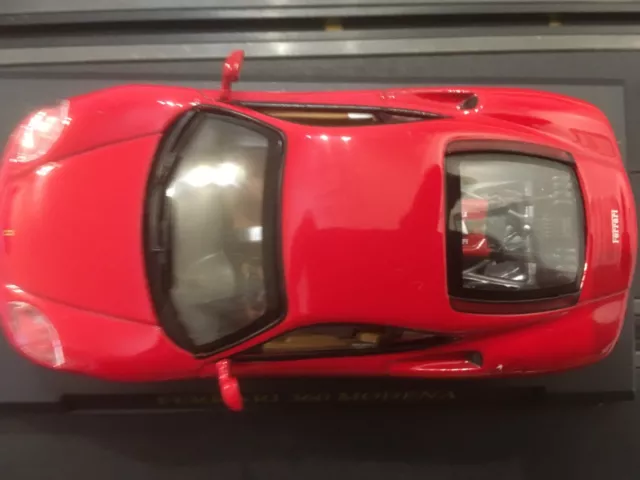 Ferrari 1/43 360 Modena rouge neuve Altaya blister socle 3