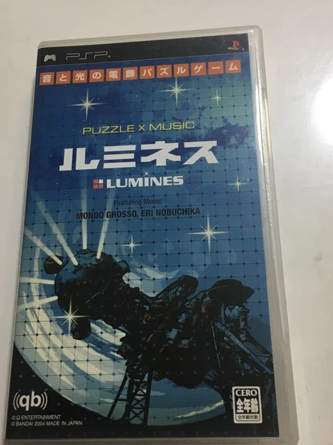 PSP Lumines Case With Instruction Manual Playstation Portable UMD Japan a1